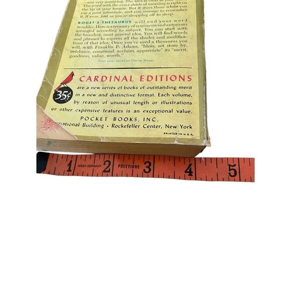Rogets Pocket Thesaurus Pocket Books 1961 Paperback - Picture 11 of 13